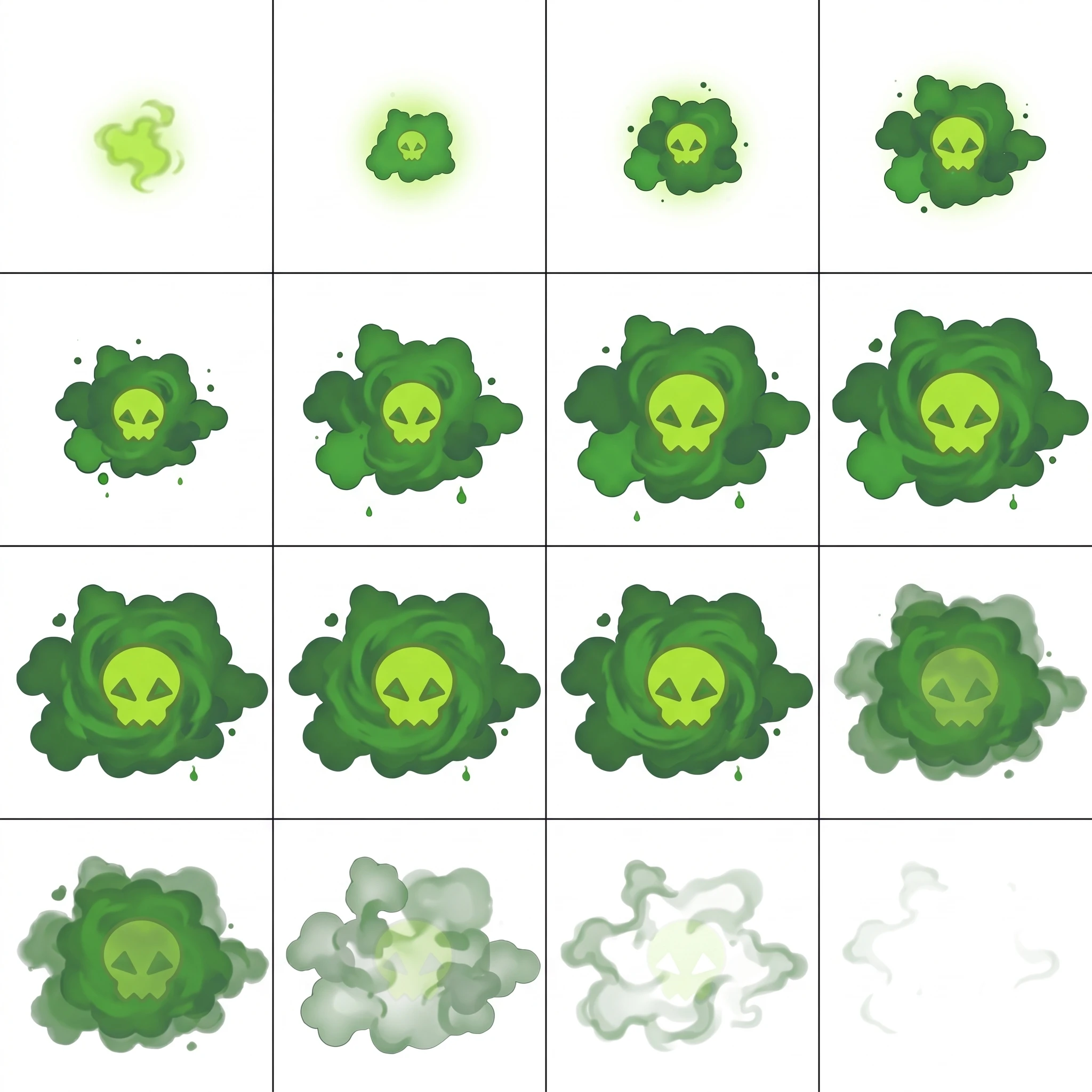 Effect Generation: (image attached) Poison gas skill effect