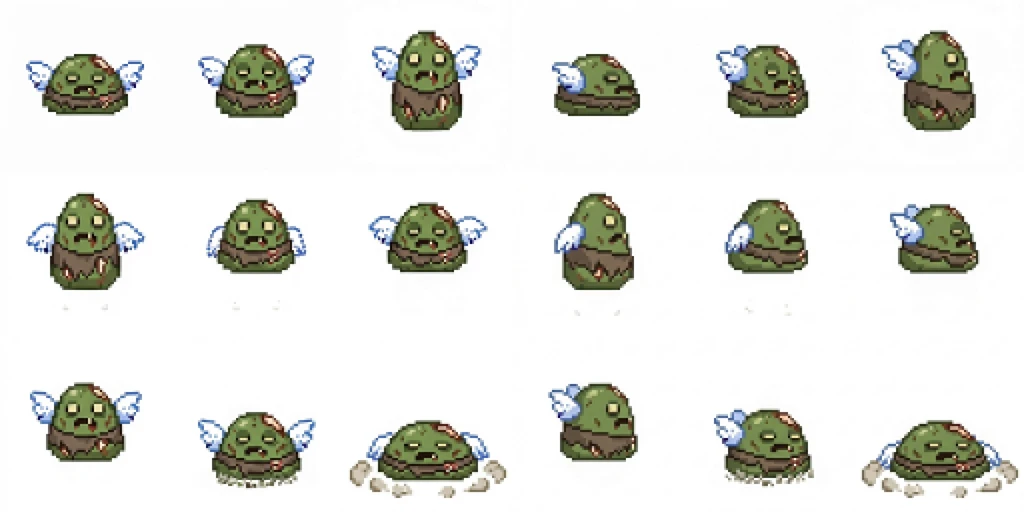 스프라이트 생성: 점프하며 회전