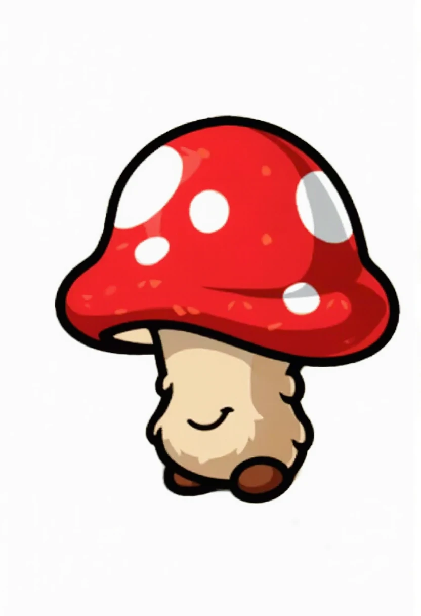 이미지 생성: 빨간 버섯
