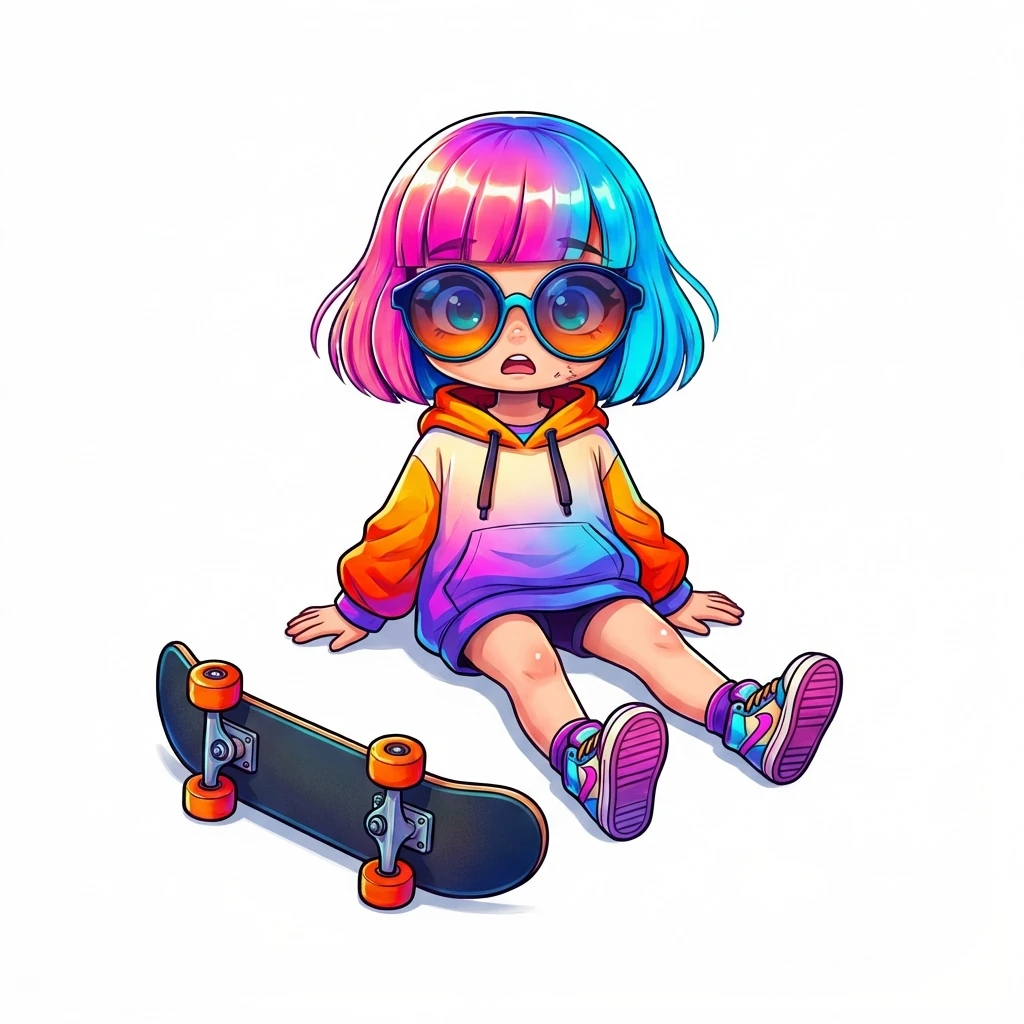 파스텔 네온 컬러 style preview image 0