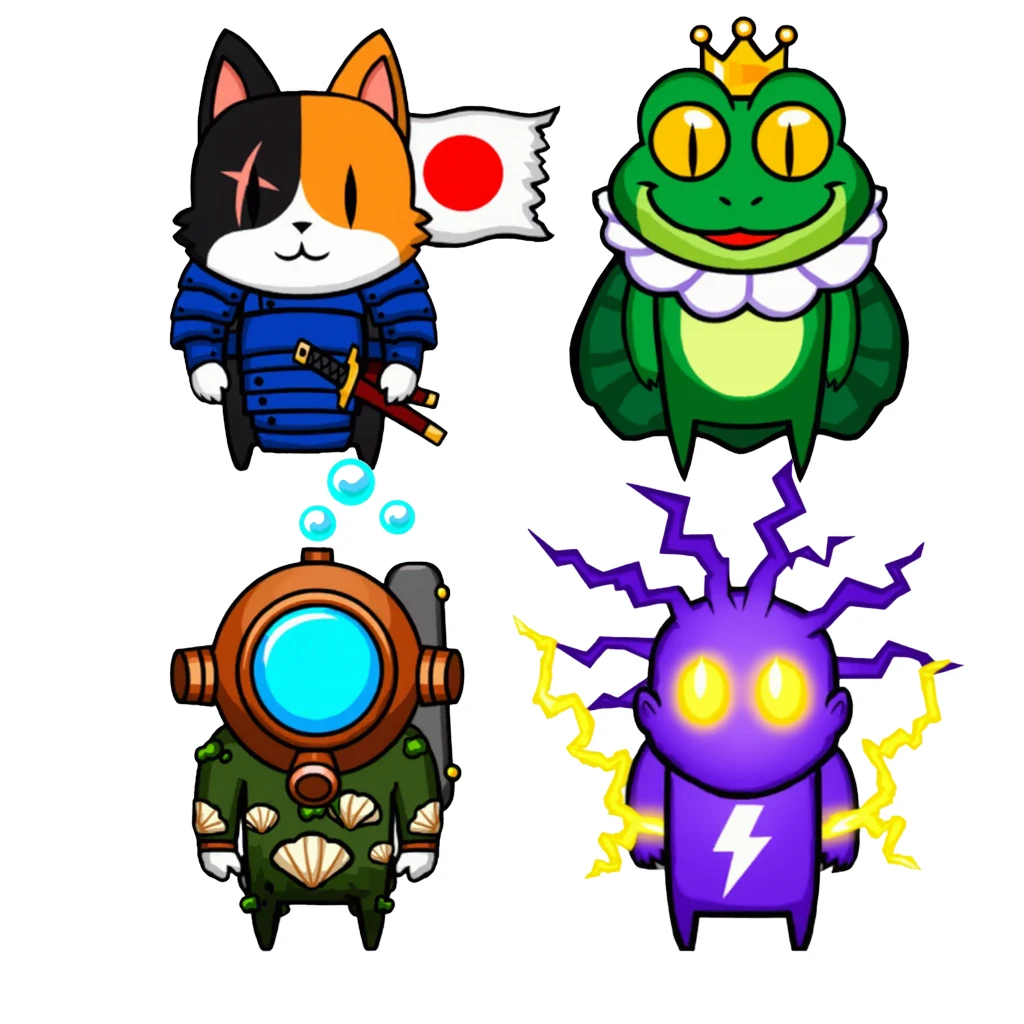 판타지 치비 귀여운 캐릭터 에셋 style preview image 1