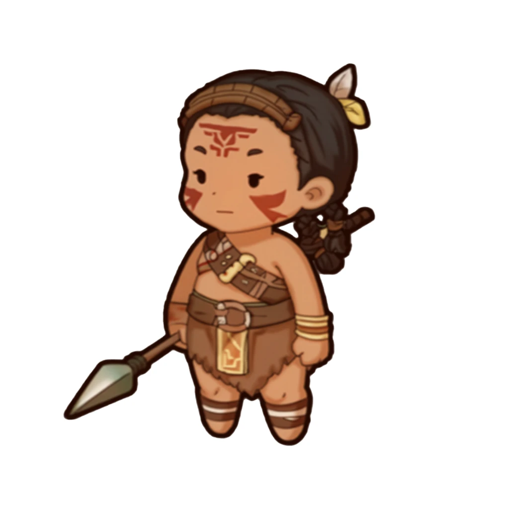 치비 원시 부족 RPG 에셋 패키지 style preview image 1